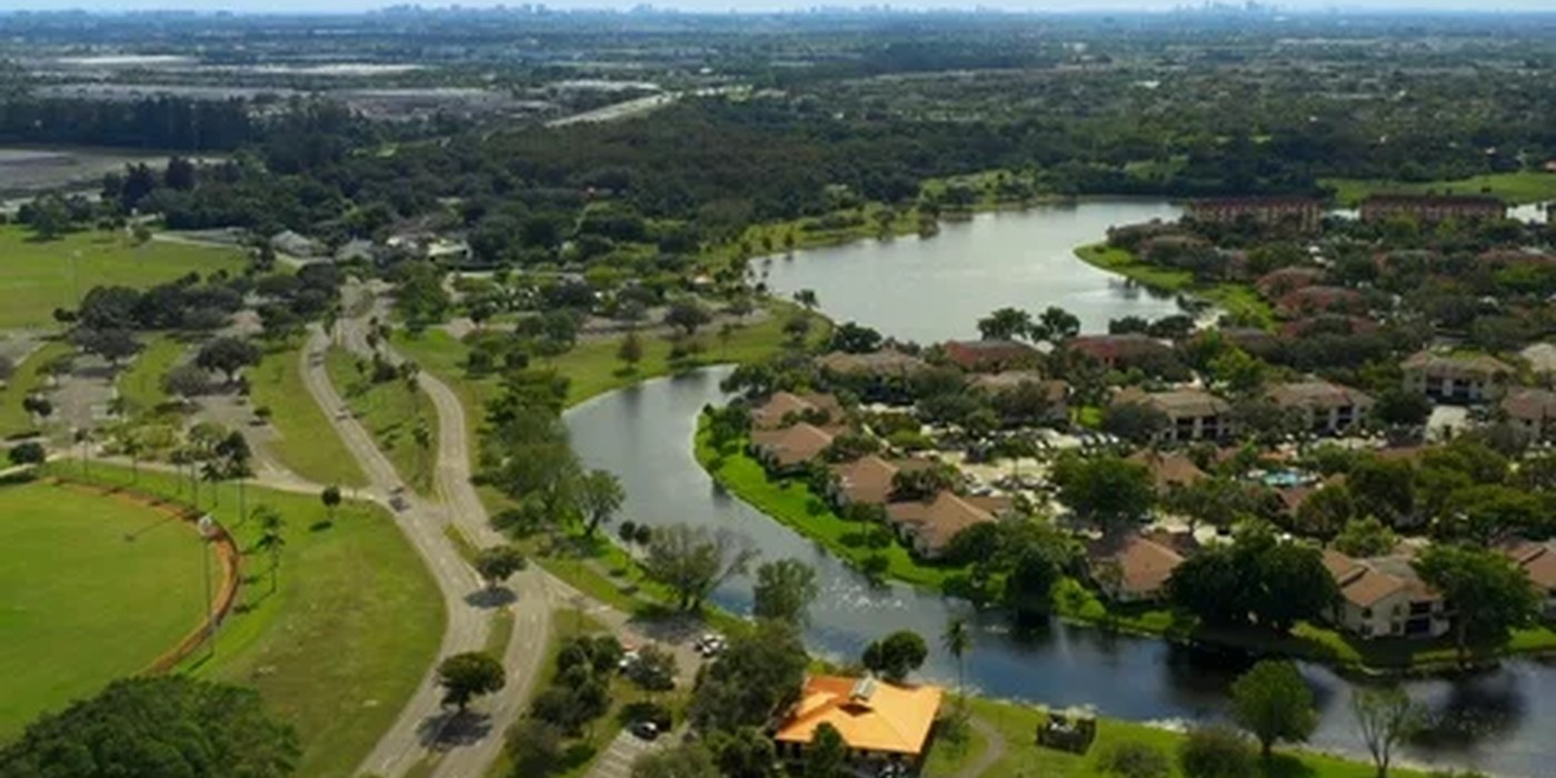 Coconut Creek Florida community aerial view